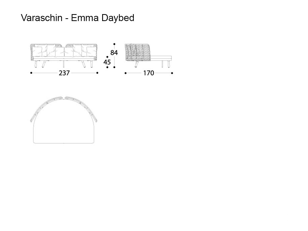 Varaschin Emma Daybed Dormeuse Outdoor
