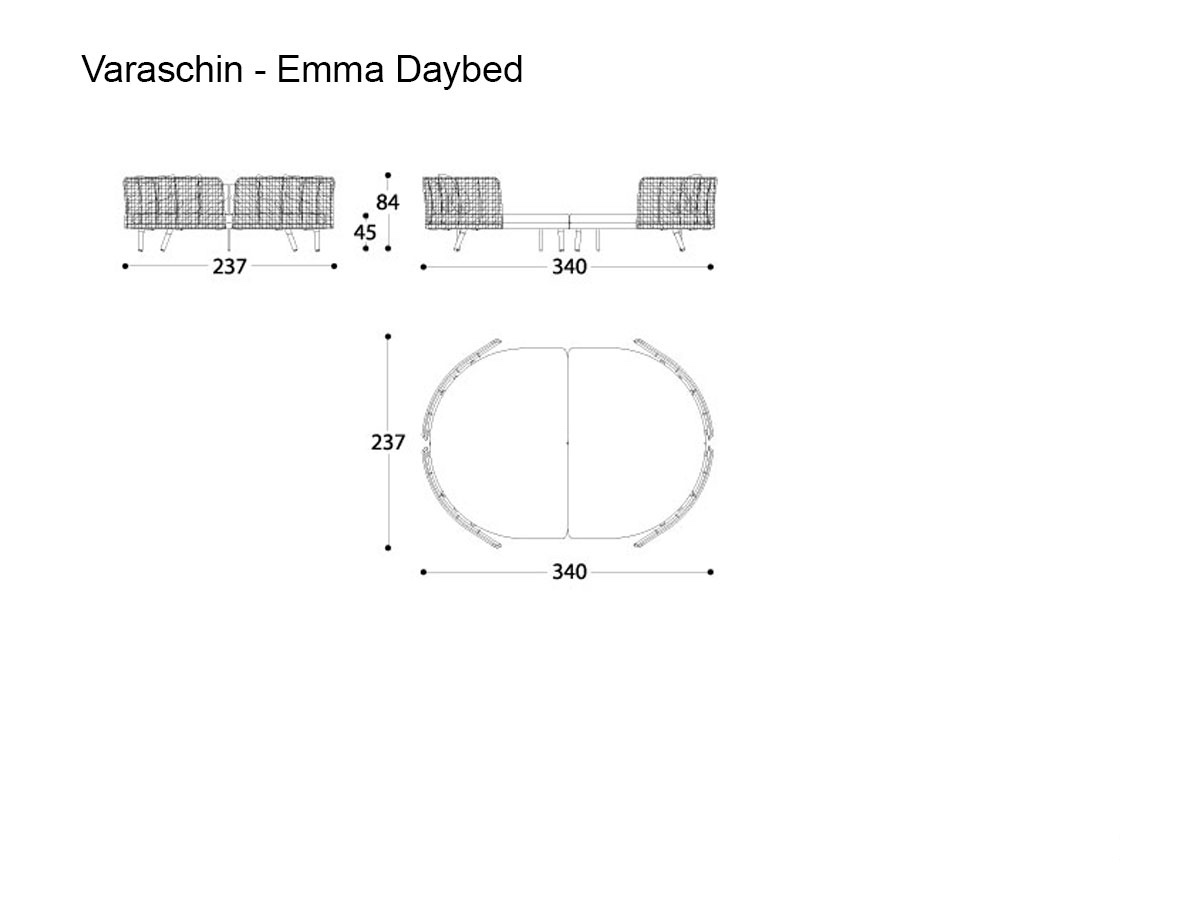 Varaschin Emma Daybed Family Outdoor