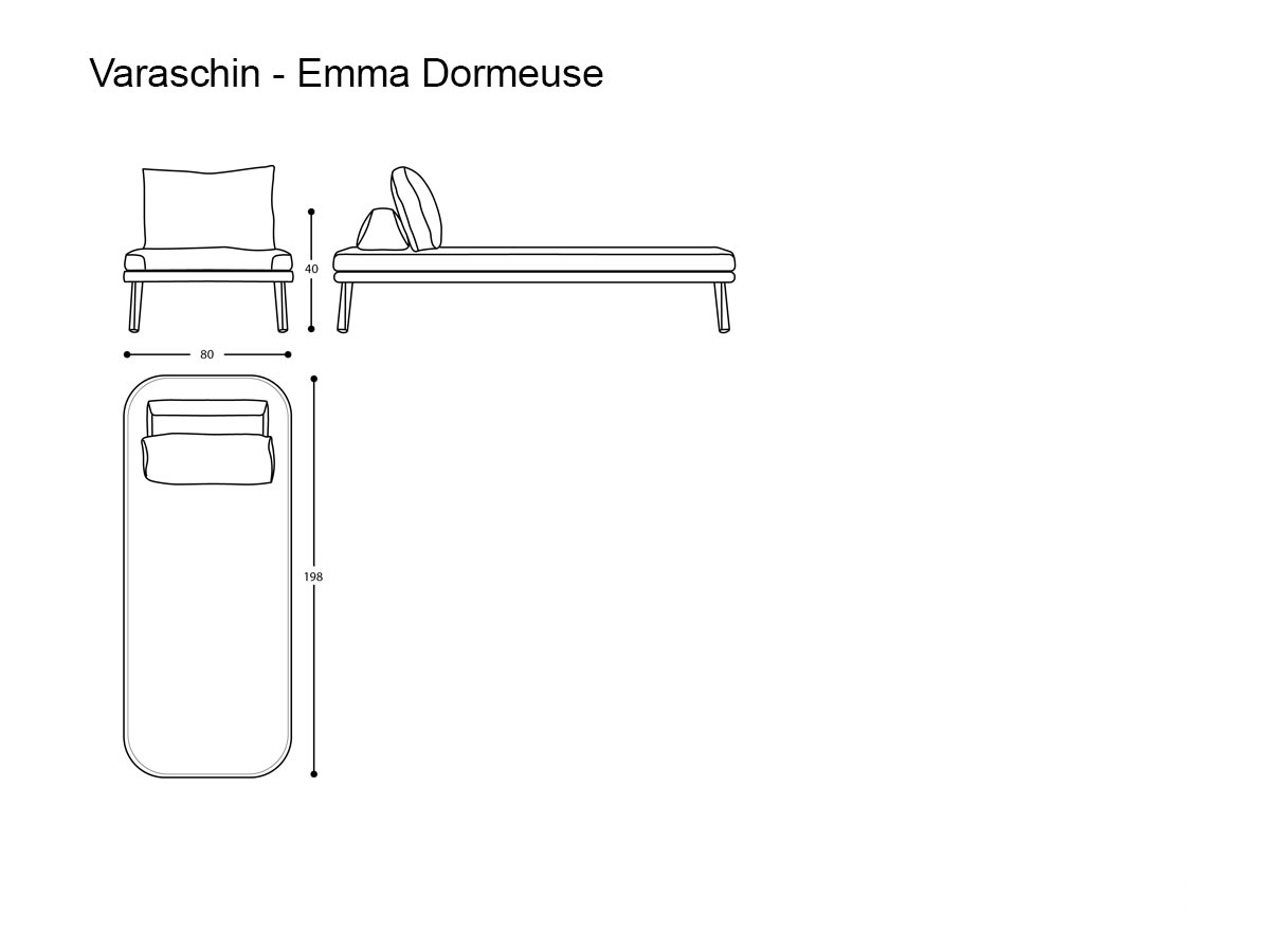 Varaschin Emma Dormeuse Outdoor