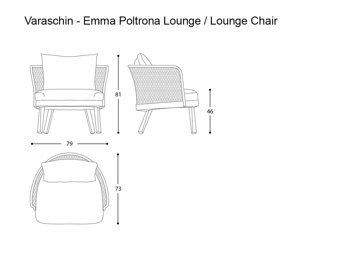 Varaschin Emma Lounge Chair Outdoor