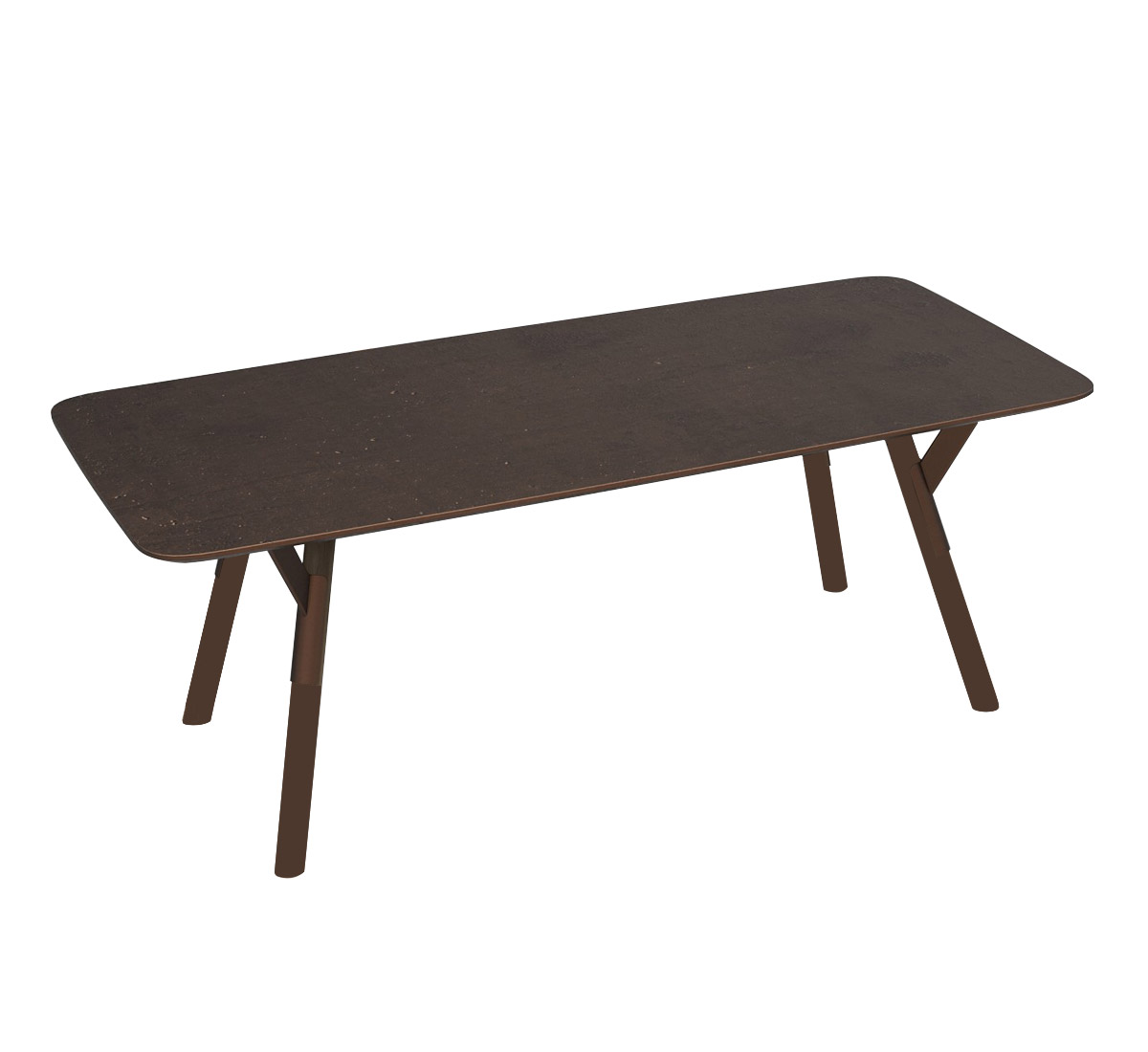 Varaschin Link Table 200x100 Moka Hpl Corten