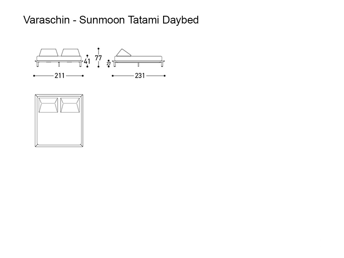 Varaschin Sunmoon Tatami Daybed Outdoor