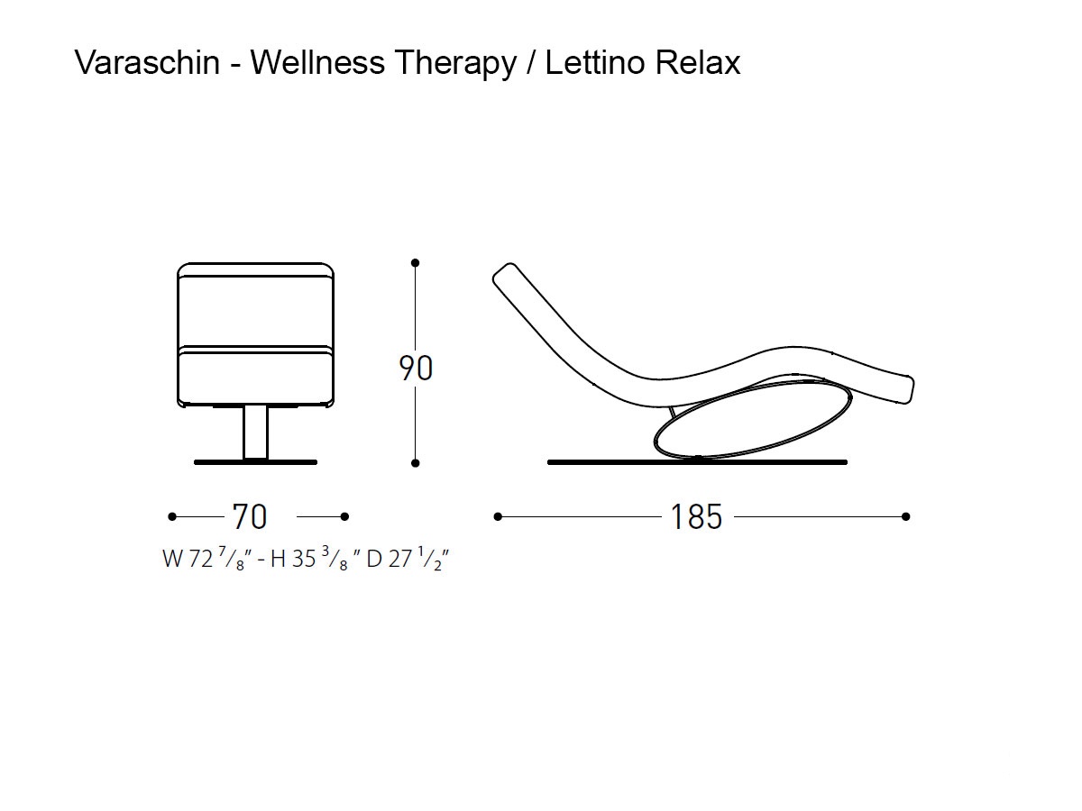 Varaschin Wellness Therapy Sunlounger