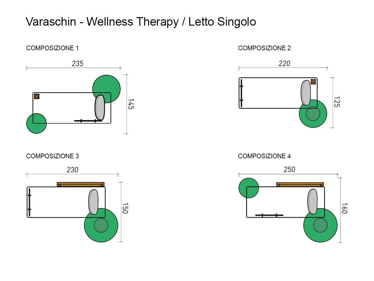 Varaschin Wellness Therapy Single Bed