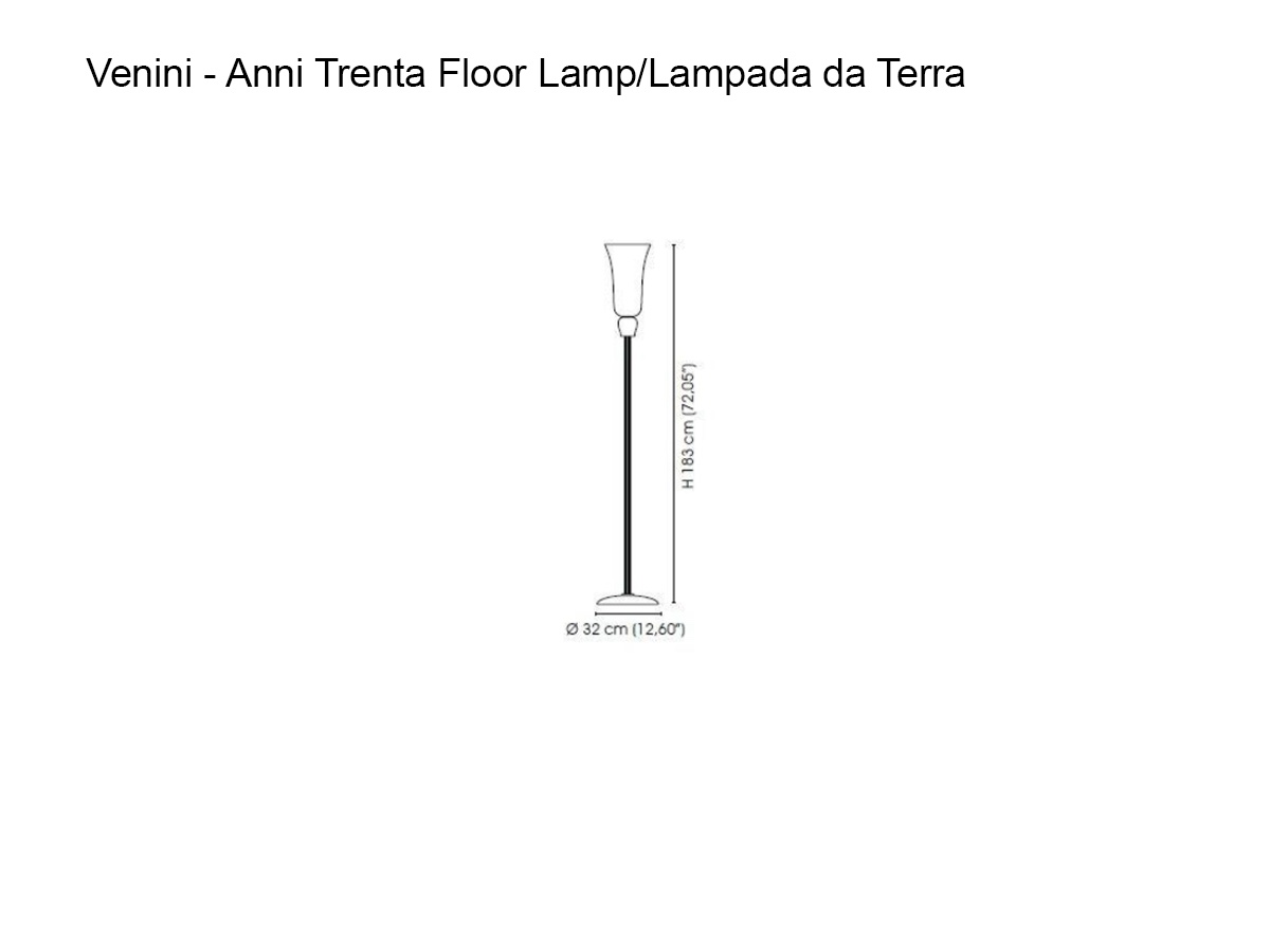 Venini Anni Trenta Floor Lamp