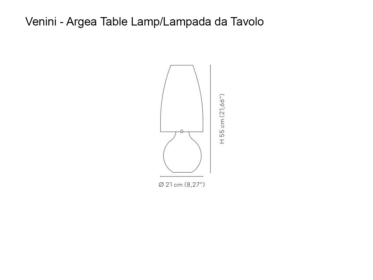 Venini Argea Table Lamp