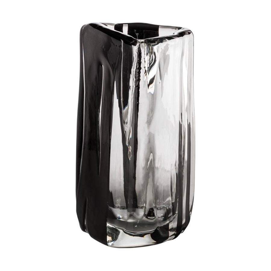 Venini Black Belt Triangolo Cr Ne Vase