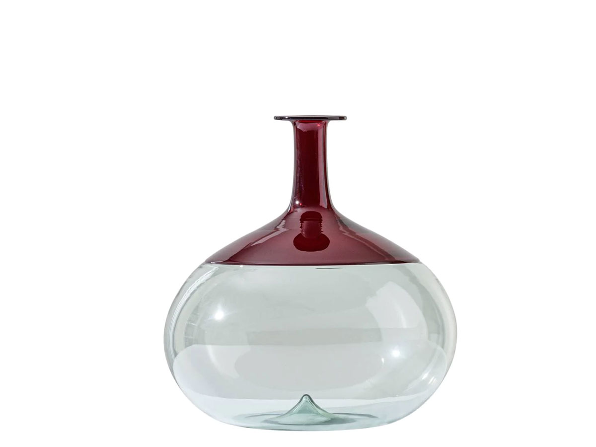 Venini Bolle 01 Model 50201 Ox Blood Red Rio Green