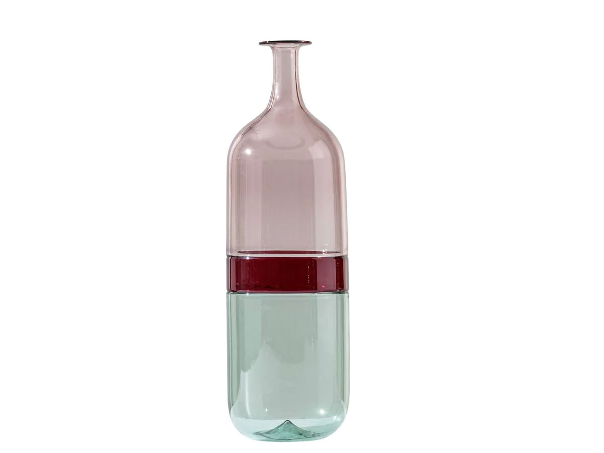 Venini Bolle 50303 Vase Rosa Cipriarosso Sangue Di Bueverde Rio Rcrbvr