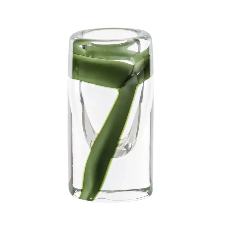Venini Cilindro Verde Vase