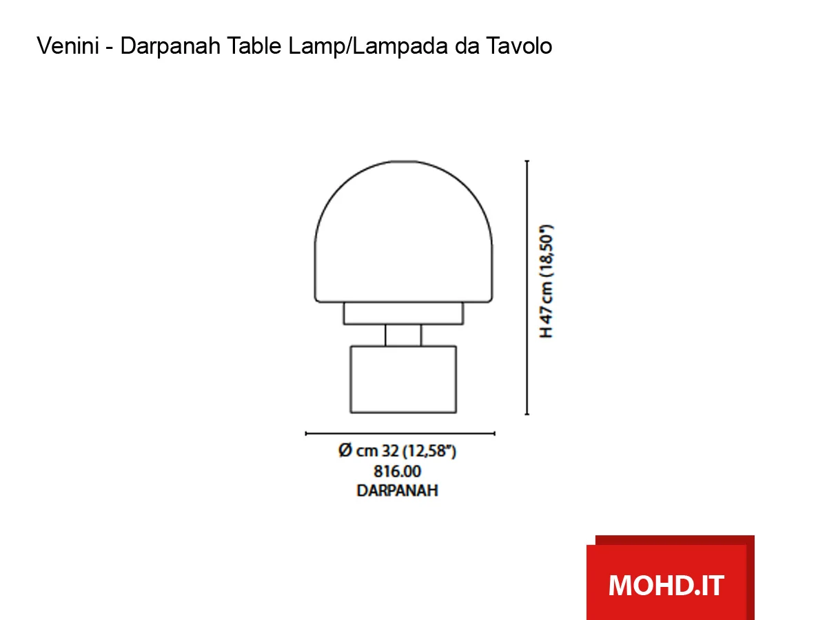 Venini Darpanah Table Lamp