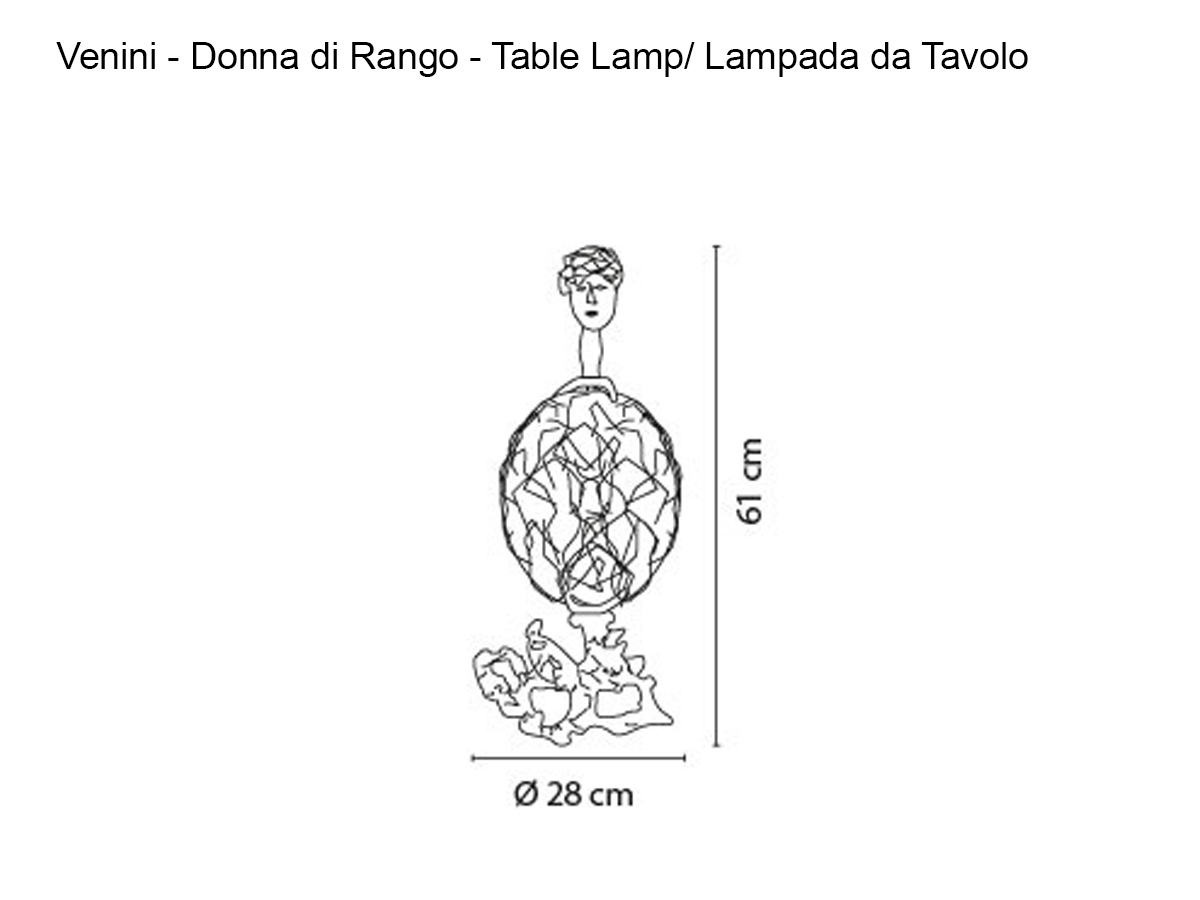Venini Donna Di Rango 01660 Table Lamp