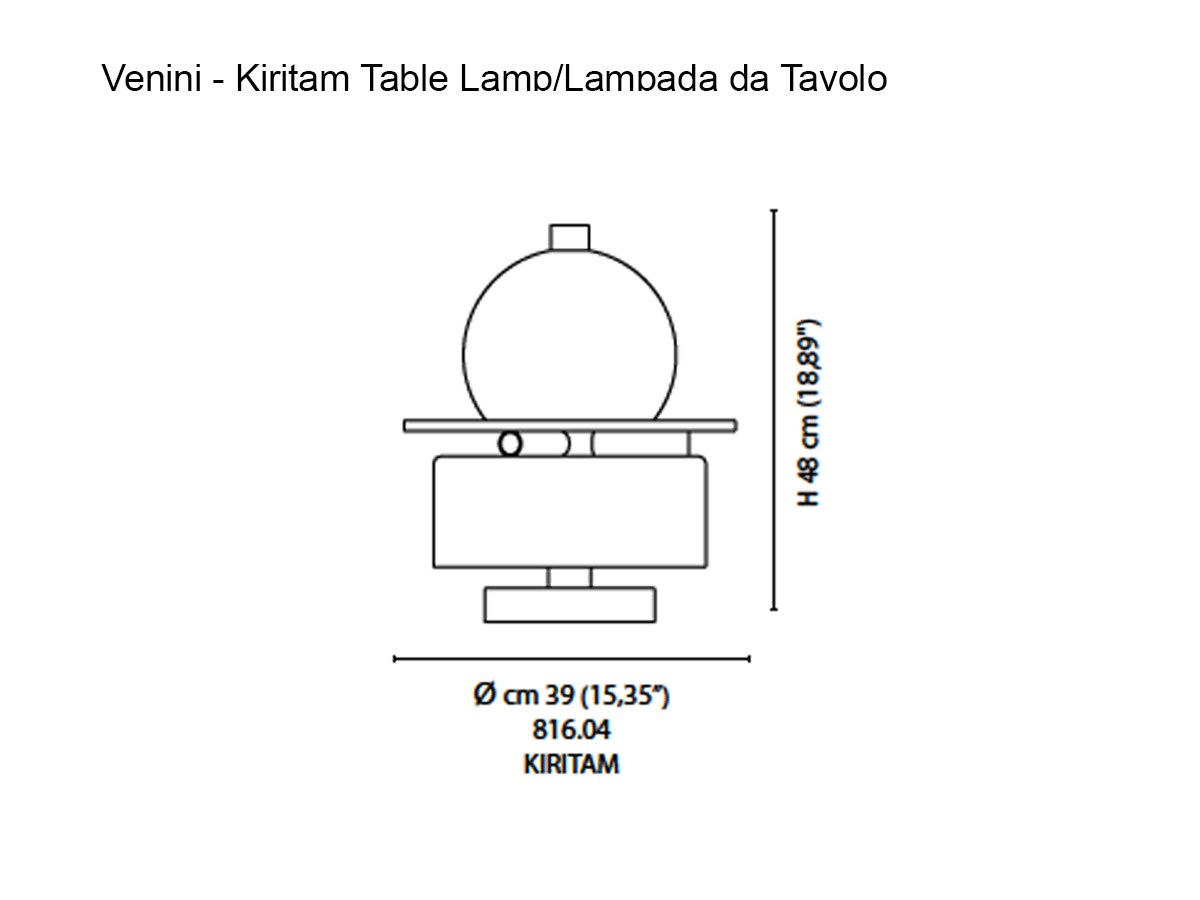 Venini Kiritam Table Lamp