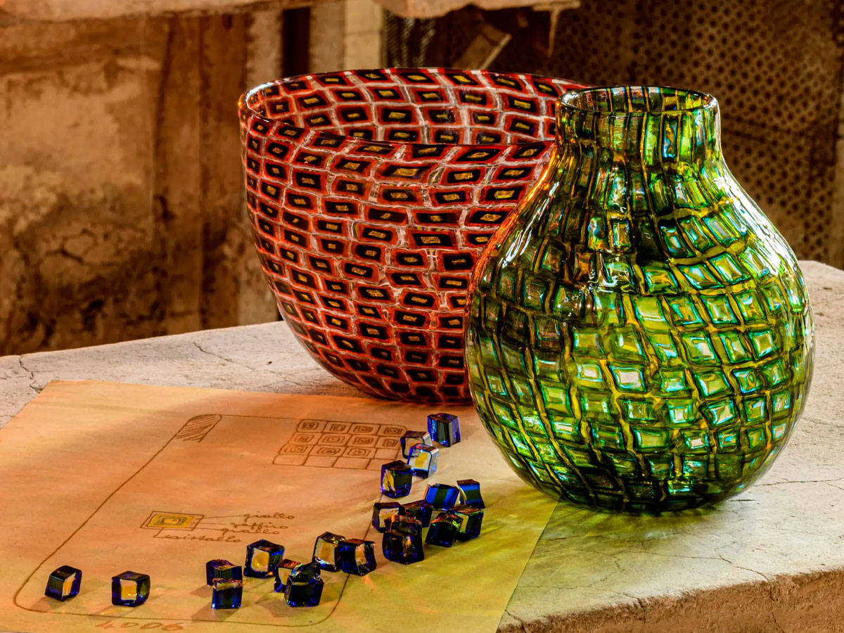 Venini Murrine Romane 52020 Vase