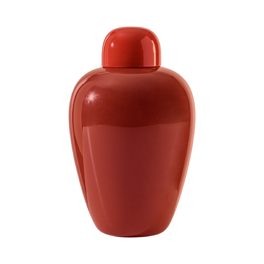 Venini Opachi Corallo Vase