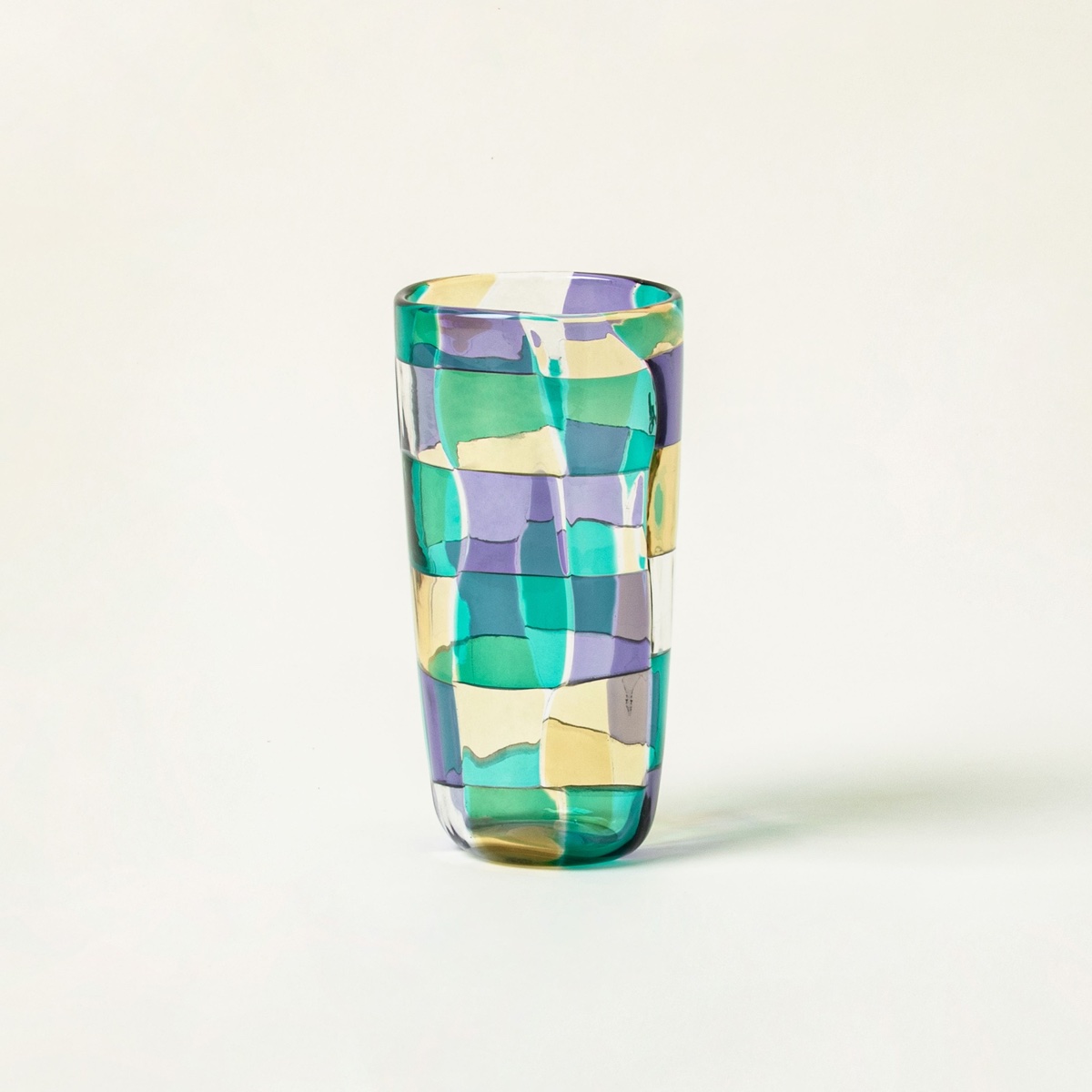 Venini Pezzato Multicolor Soffiato Vase
