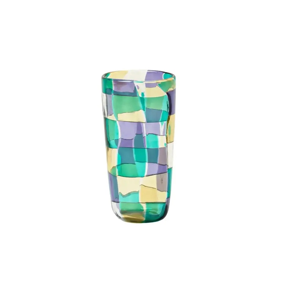 Venini Pezzato Multicolor Soffiato Vase