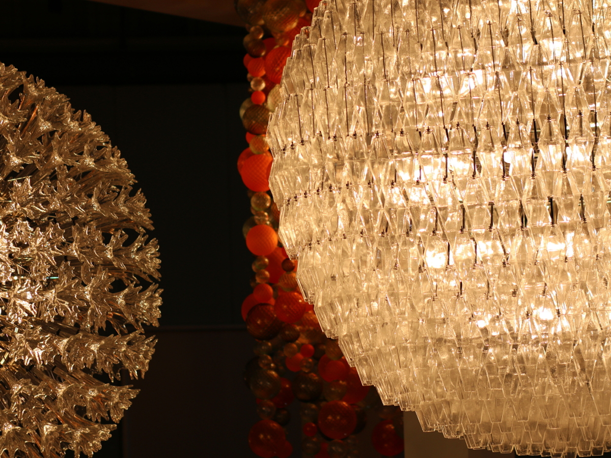 Venini Poliedri Suspension Lamp