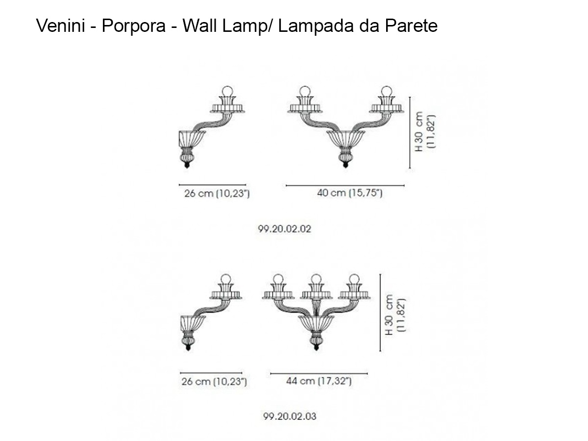 Venini Porpora 99200203 Wall Lamp