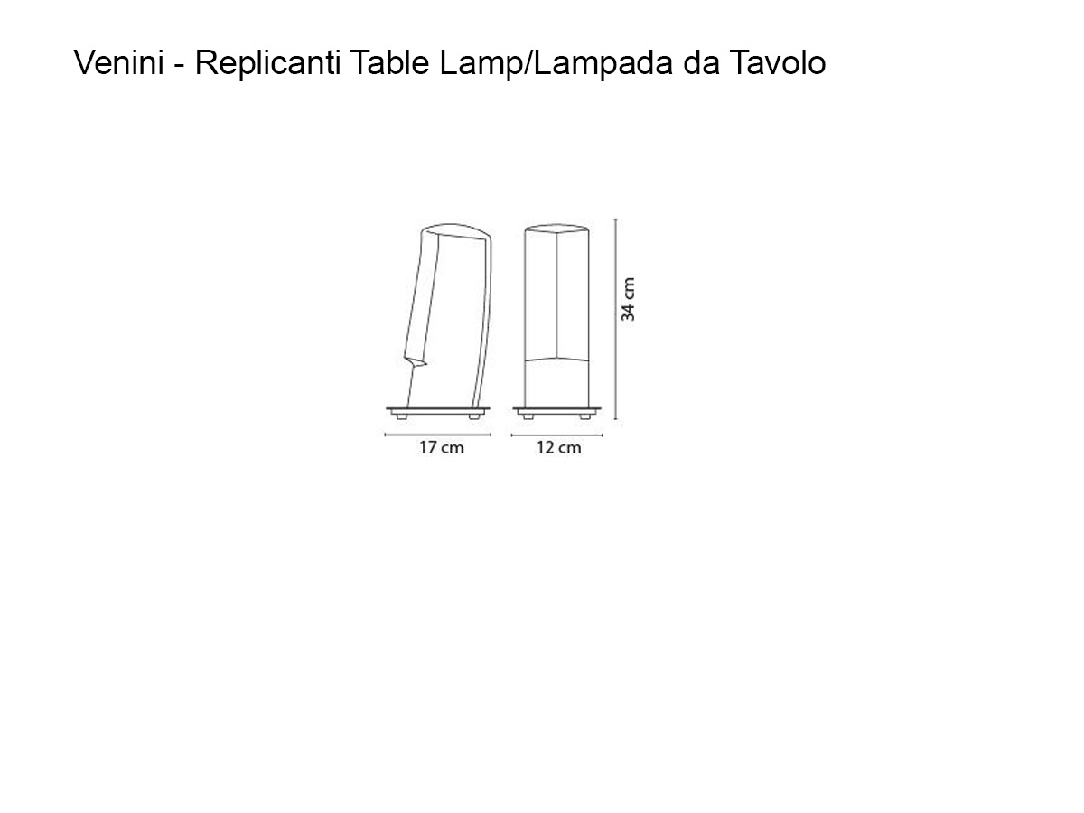 Venini Replicanti 01527 Table Lamp
