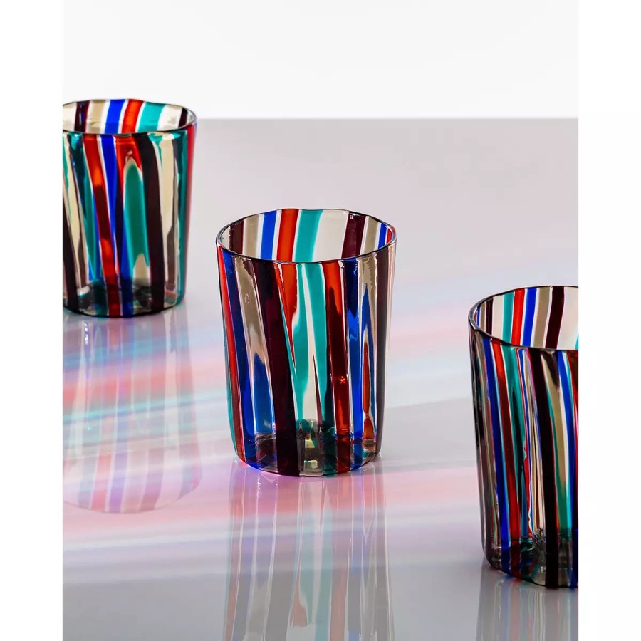 Venini Sei Bicchieri A Canne 5 8 Cm 5 8 Goblets