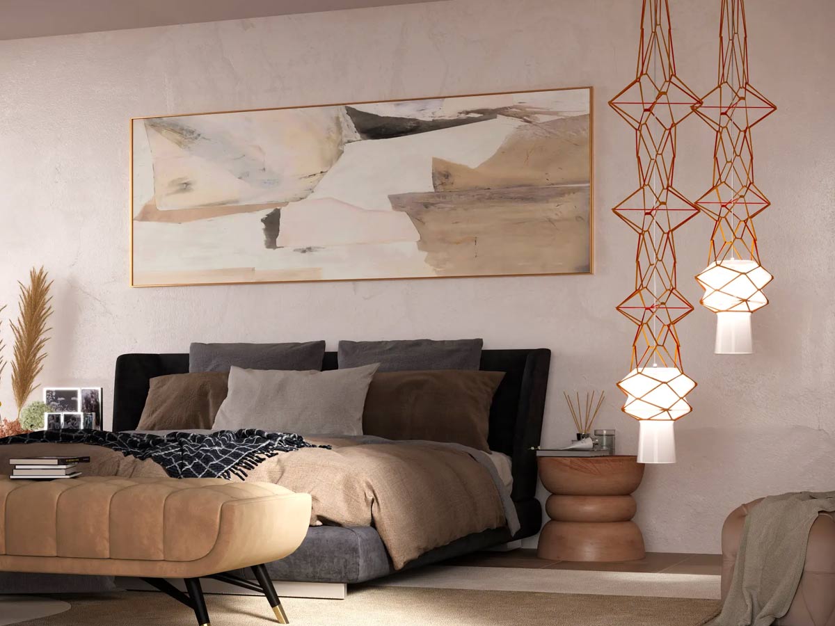 Venini Stelle Filanti Suspension Lamp