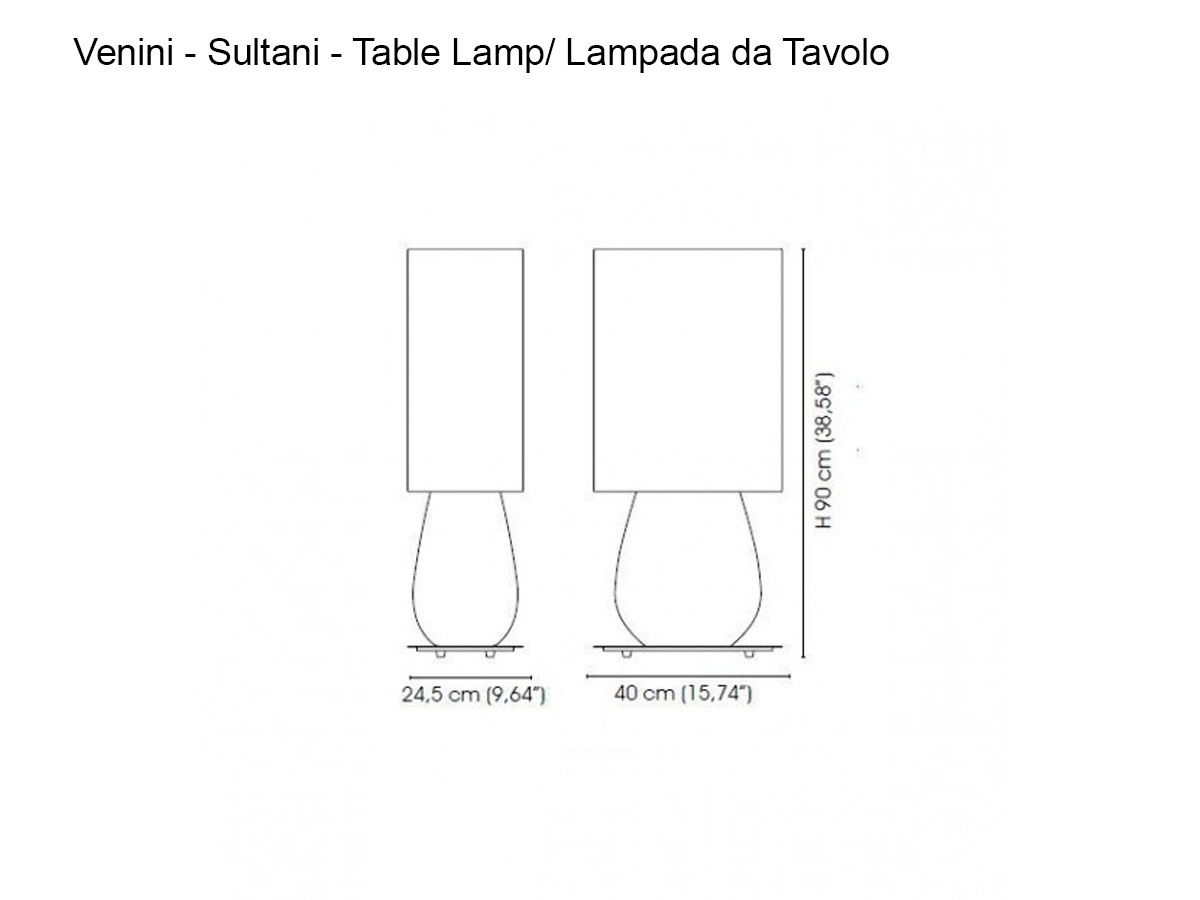 Venini Sultani 84110 Table Lamp