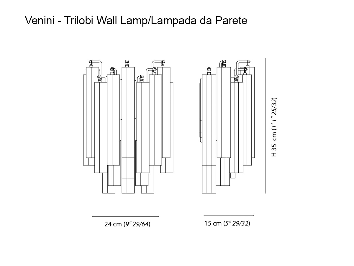 Venini Trilobi Wall Lamp