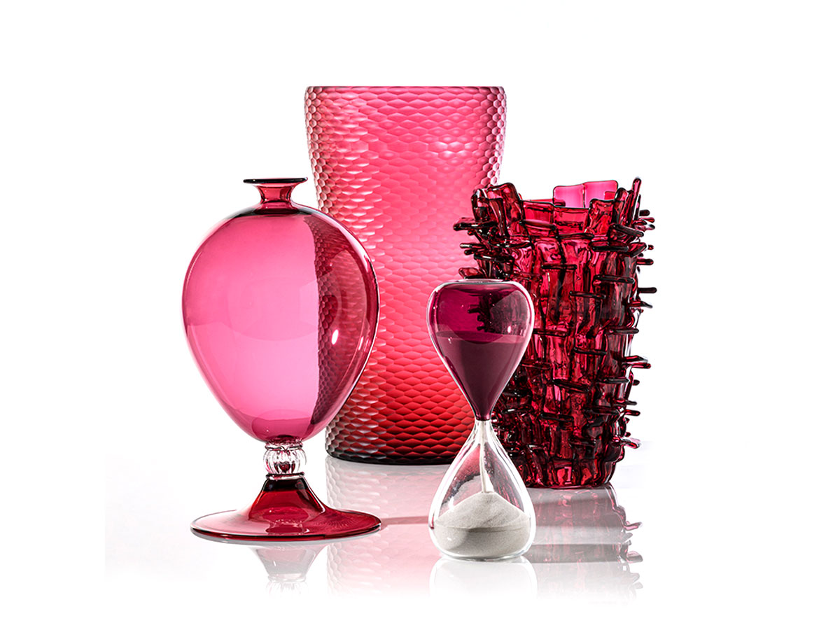 Venini Veronese 60001 Magenta Vase