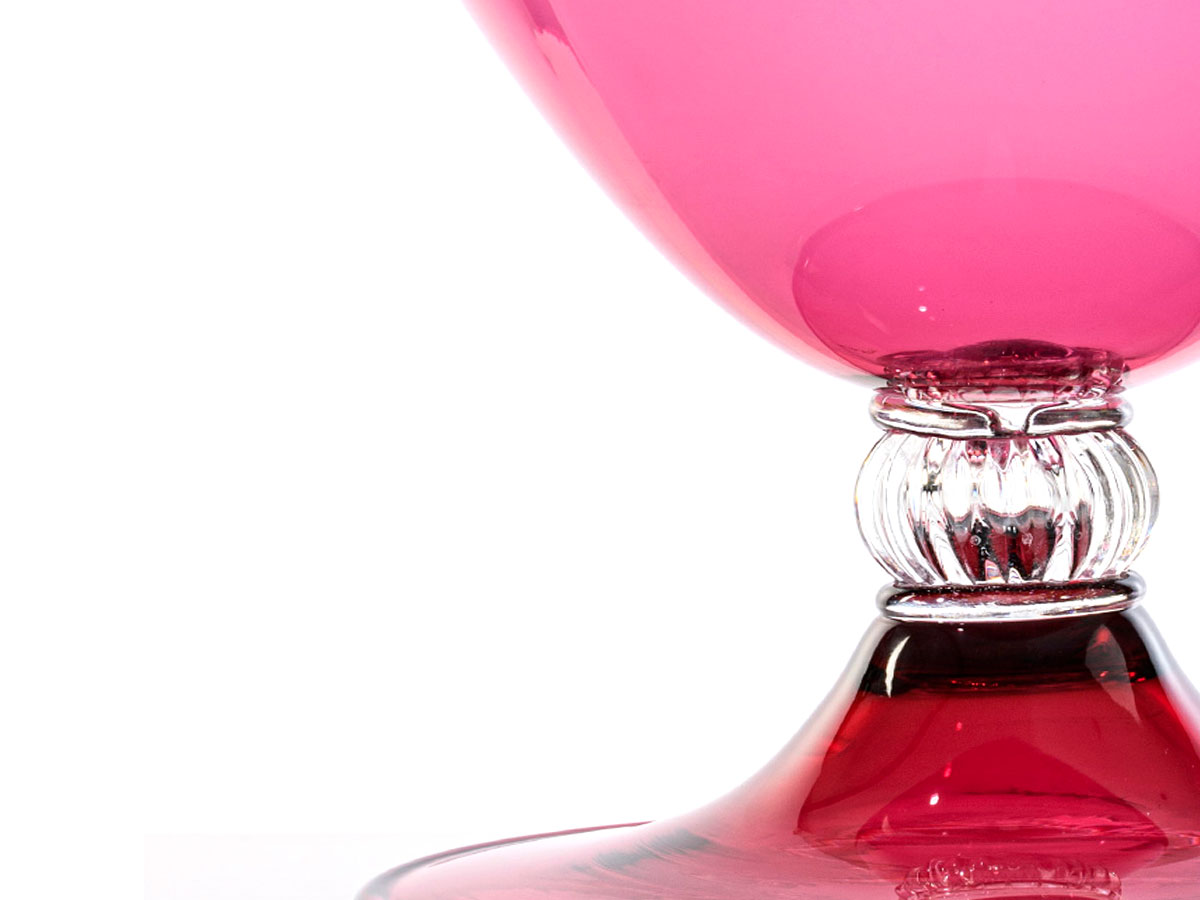 Venini Veronese 60001 Magenta Vase