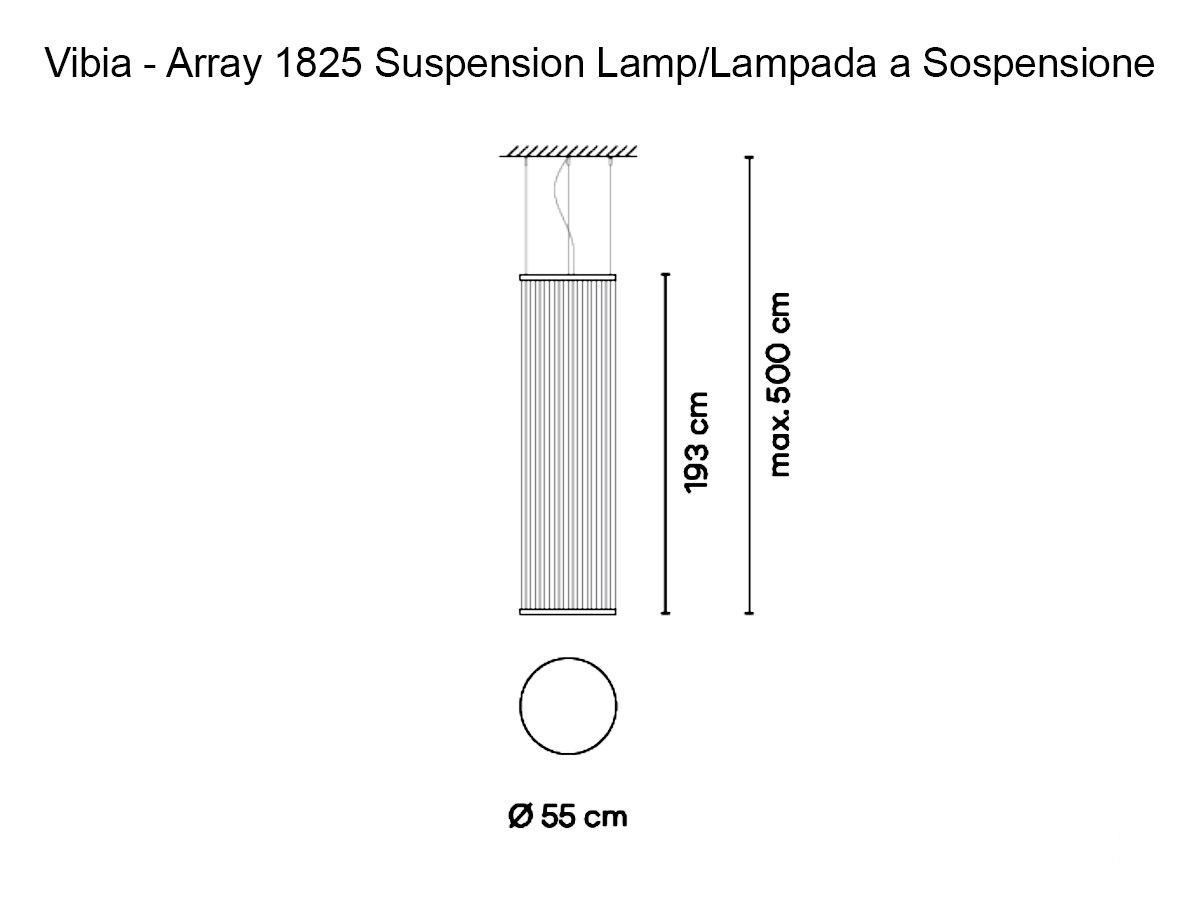 Vibia Array Suspension Lamp 1825