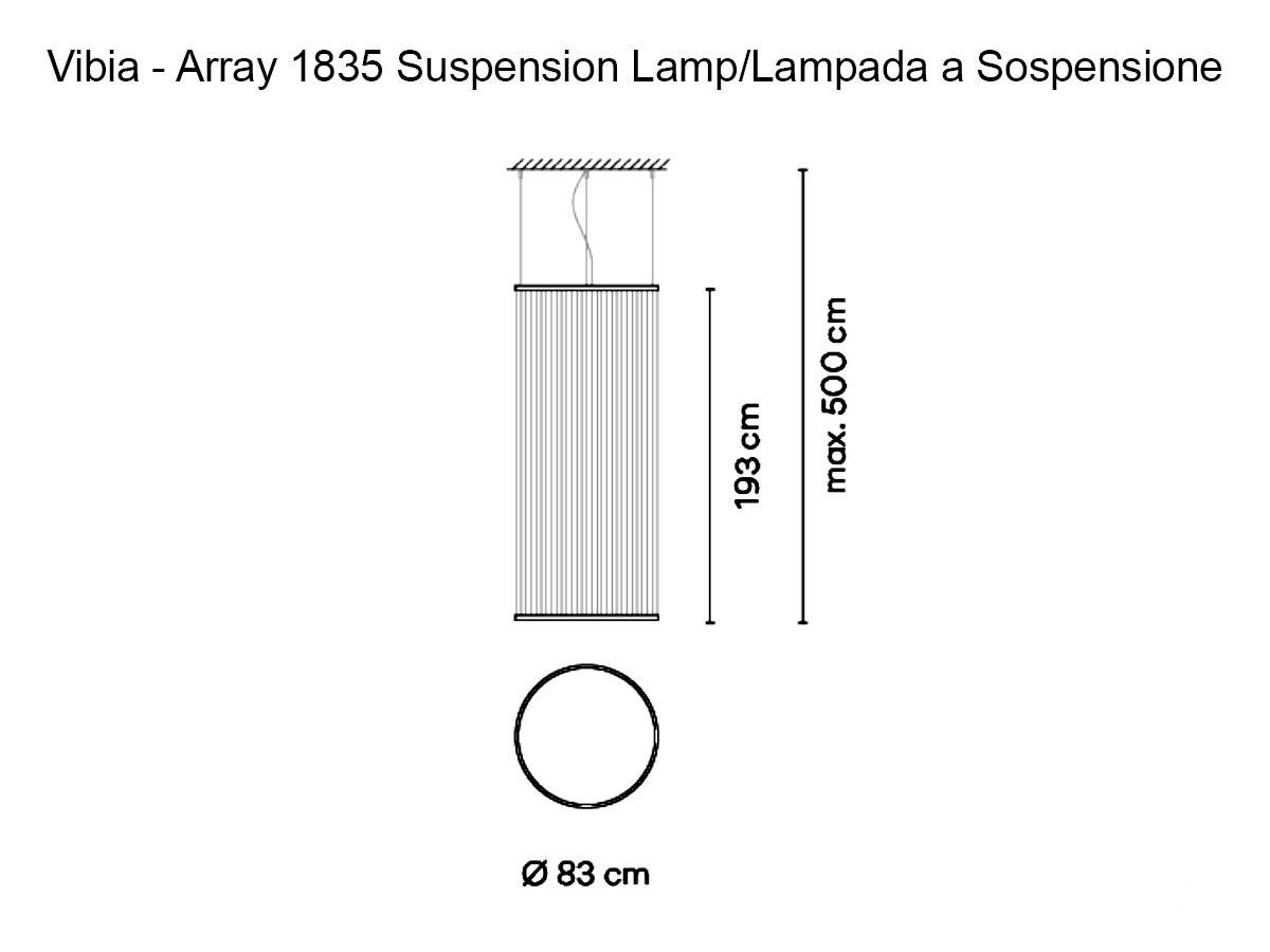 Vibia Array Suspension Lamp 1835