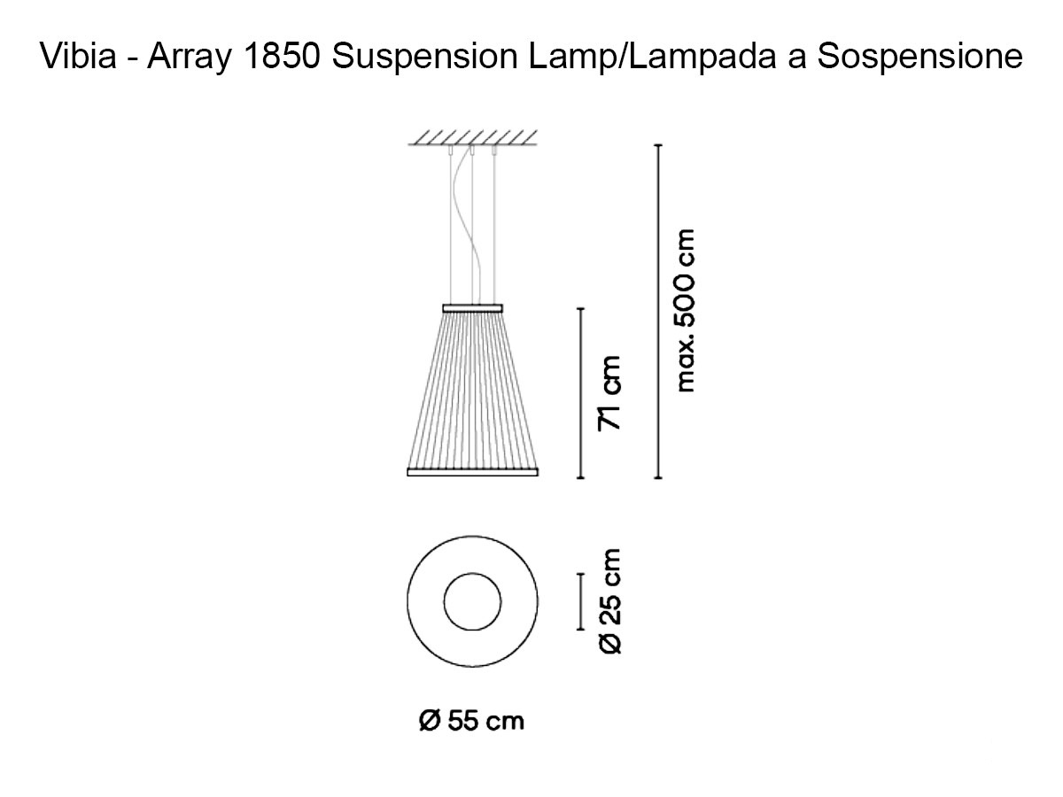 Vibia Array Suspension Lamp 1850