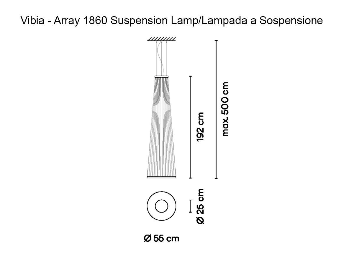 Vibia Array Suspension Lamp 1860