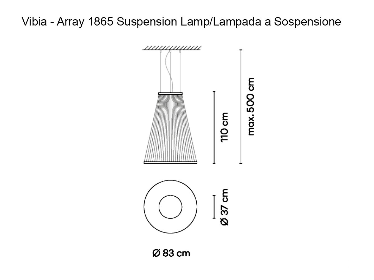 Vibia Array Suspension Lamp 1865