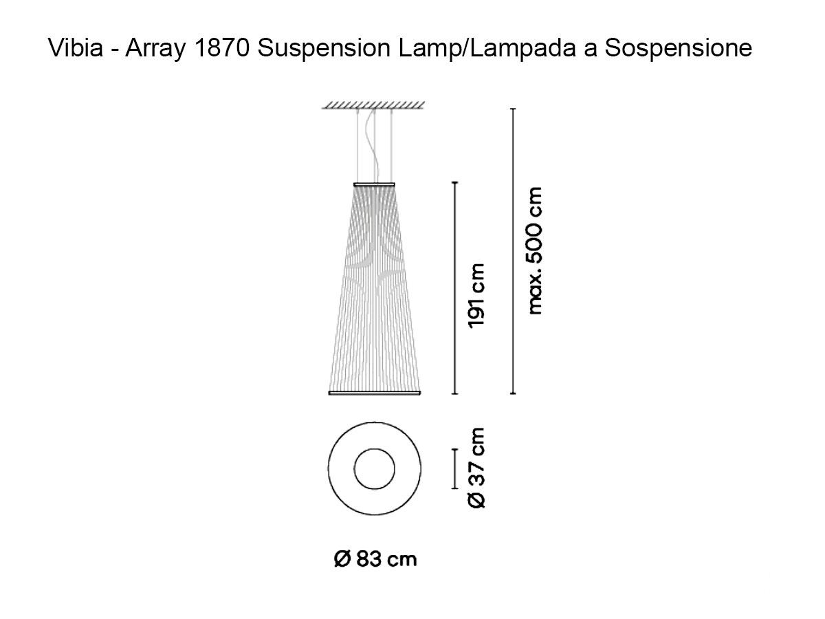 Vibia Array Suspension Lamp 1870