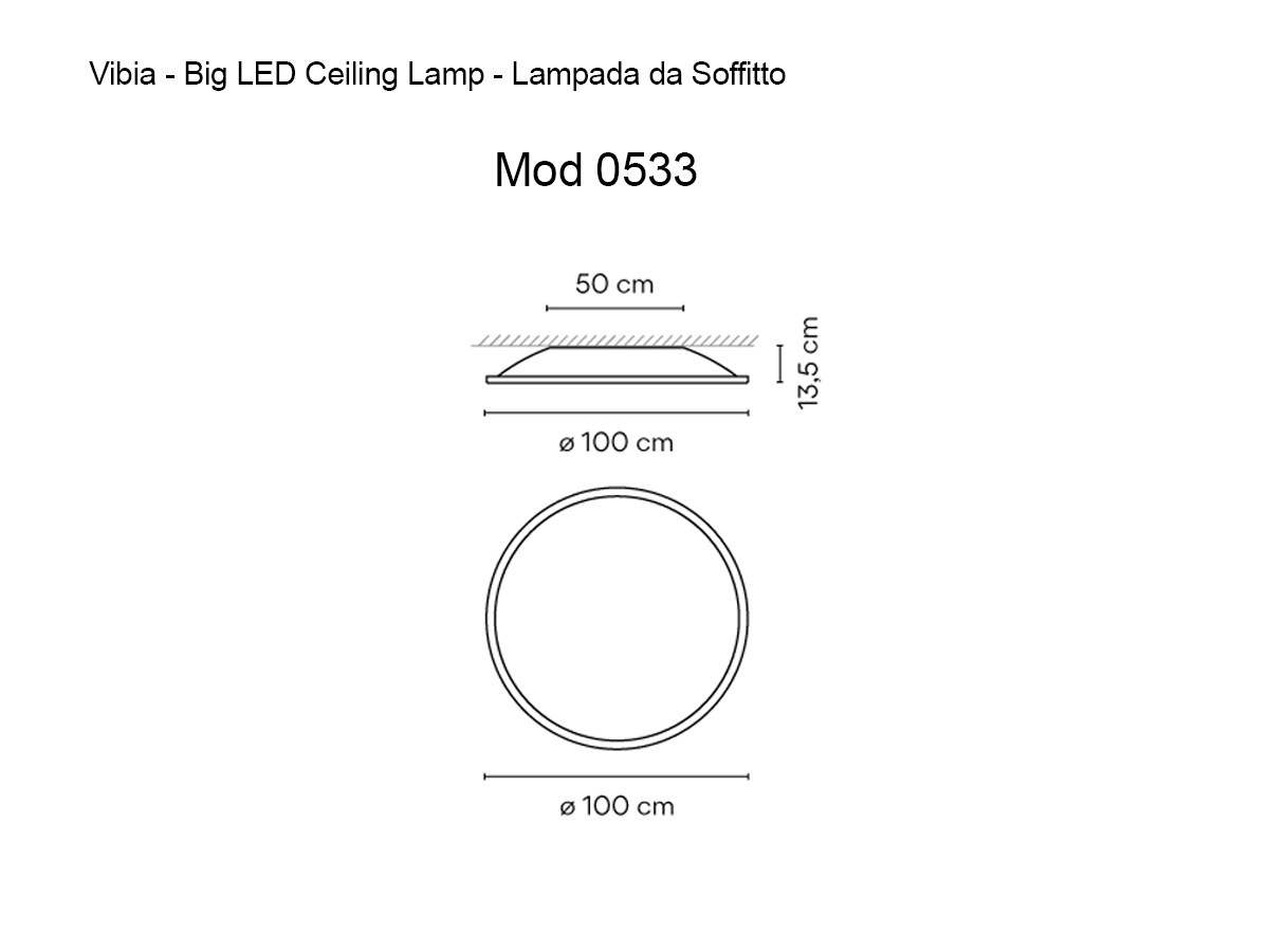 Vibia Big Led 100 Ceiling Lamp