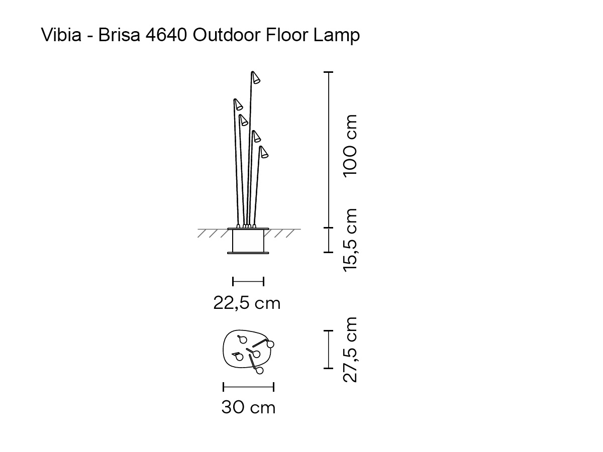 Vibia Brisa Outdoor Floor Lamp 4640