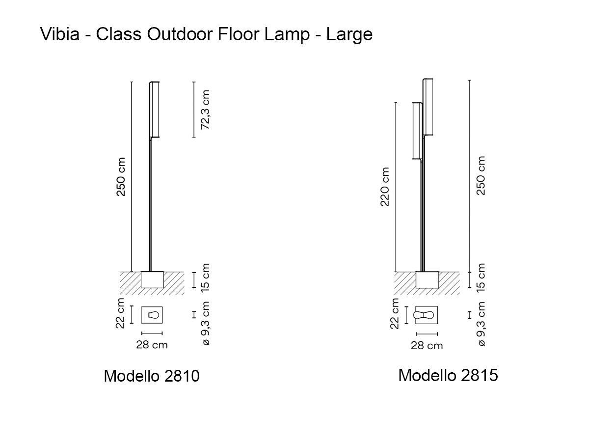 Vibia Class Outdoor Floor Lamp Large