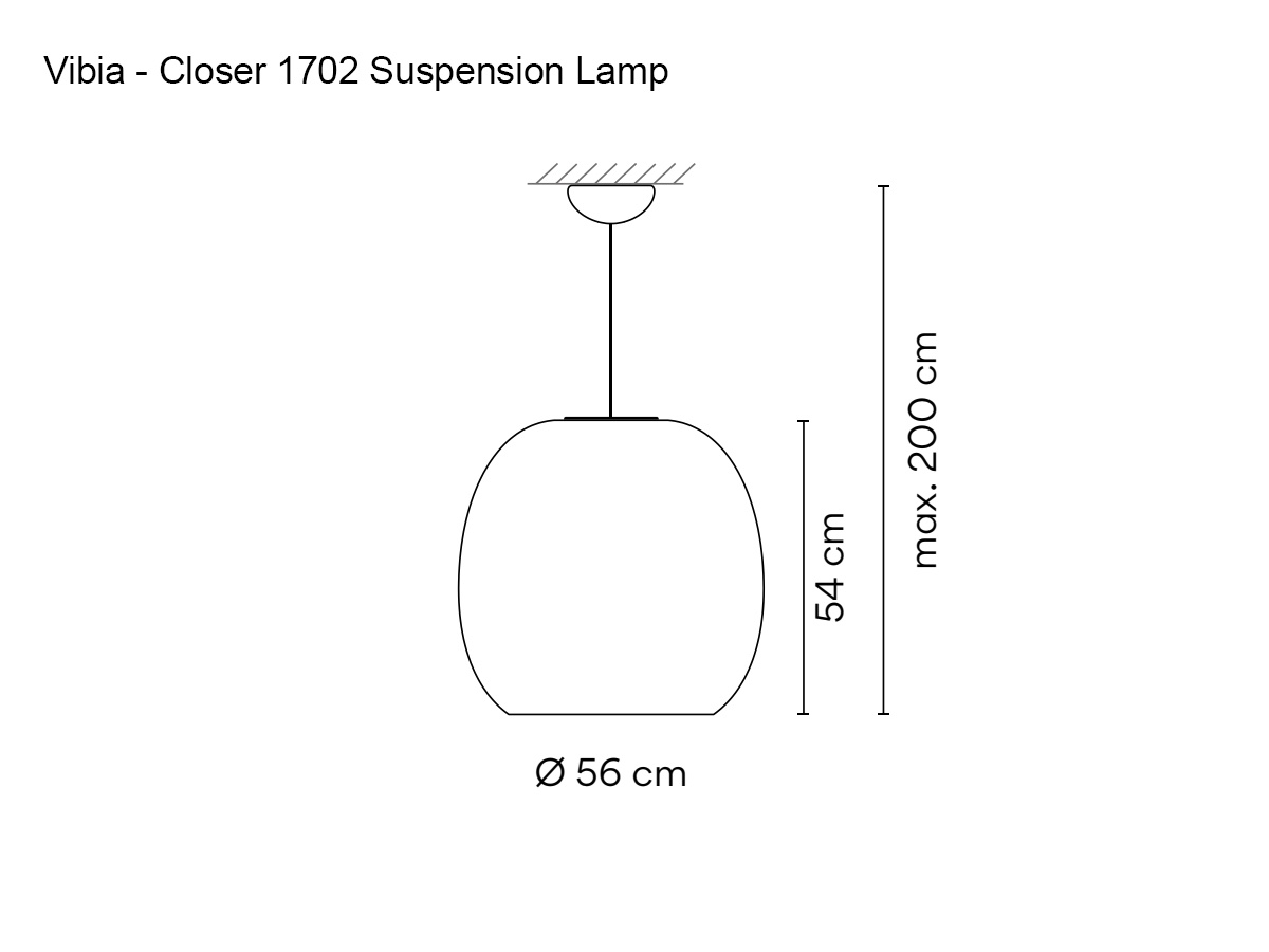Vibia Closer 1702 Suspension Lamp