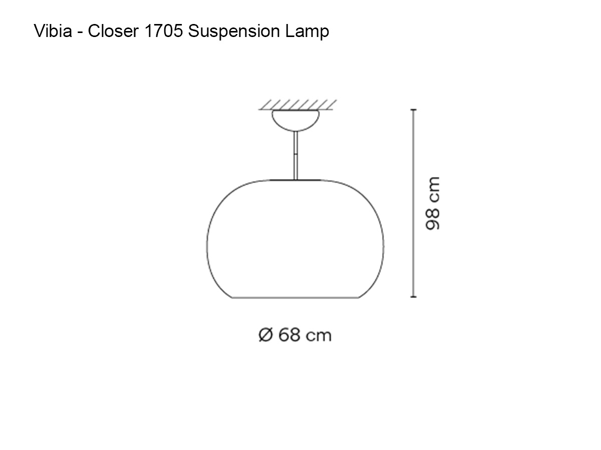 Vibia Closer 1705 Suspension Lamp