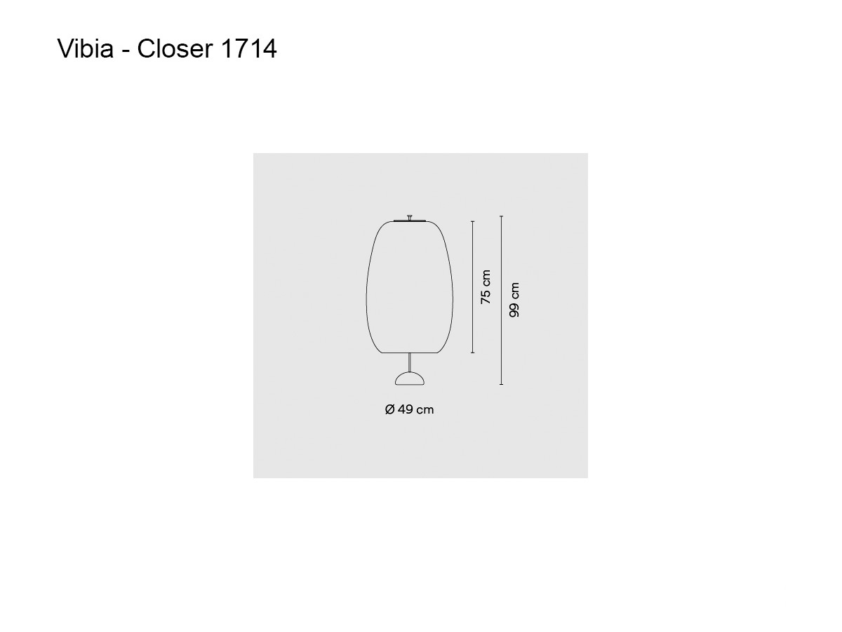 Vibia Closer 1714 Portable Floor Lamp