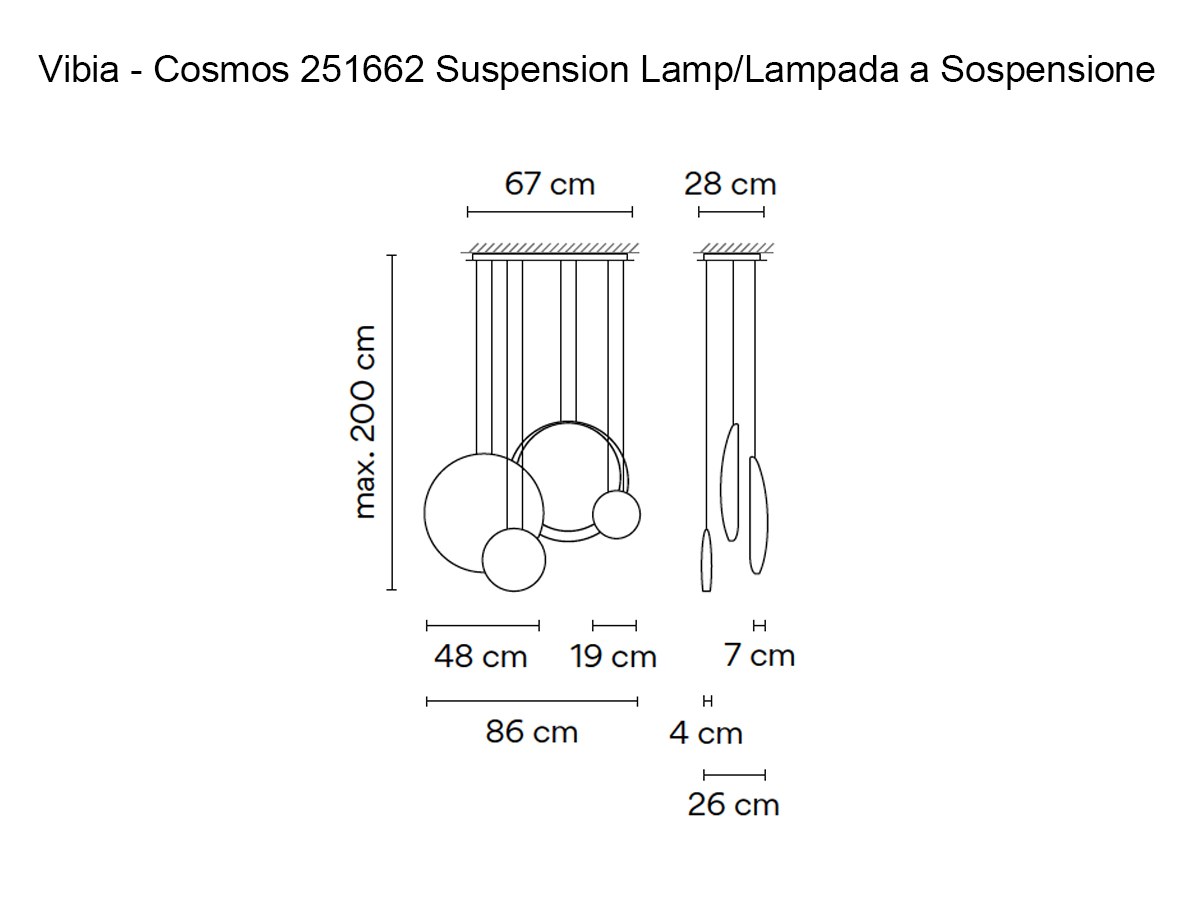 Vibia Cosmos 2516 Lamp Suspension