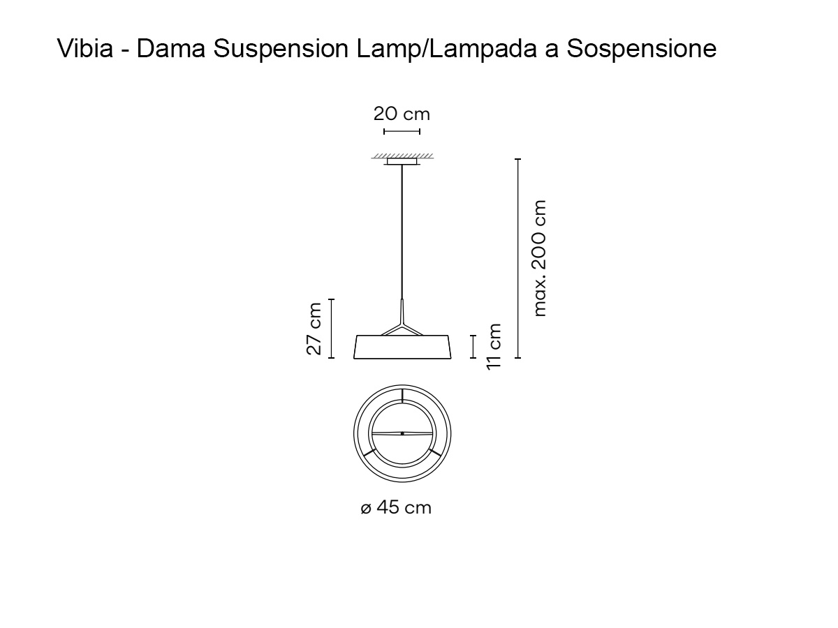 Vibia Dama Suspension Lamp