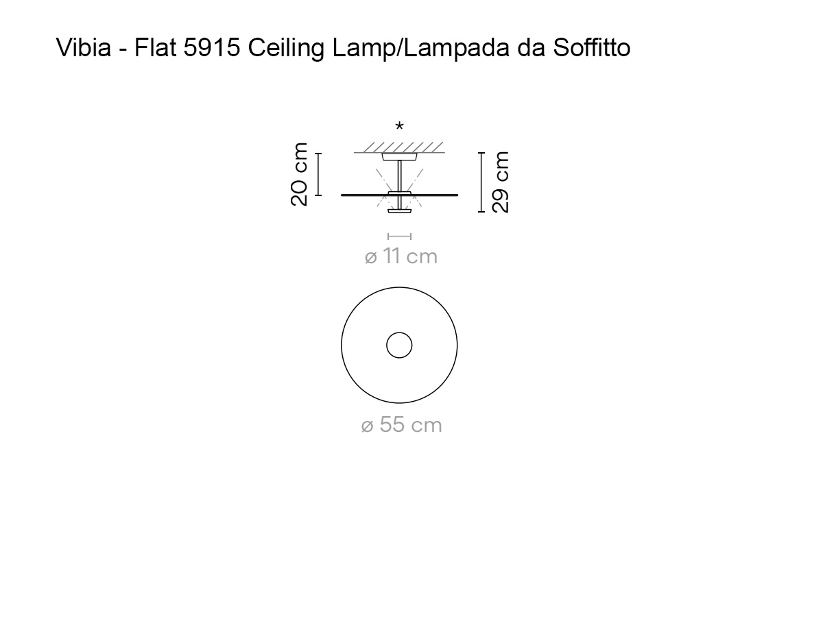 Vibia Flat 5915 Ceiling Lamp