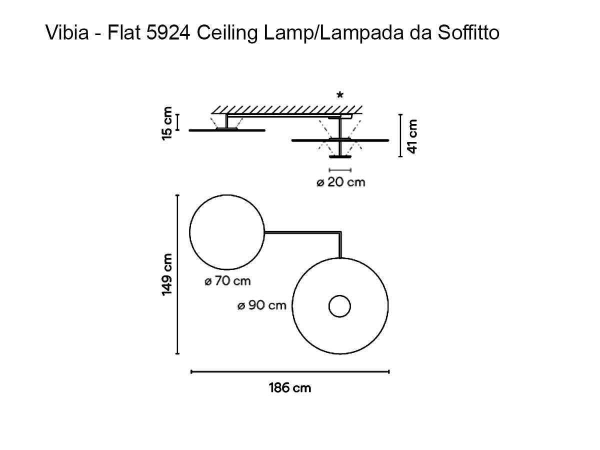 Vibia Flat 5924 Ceiling Lamp