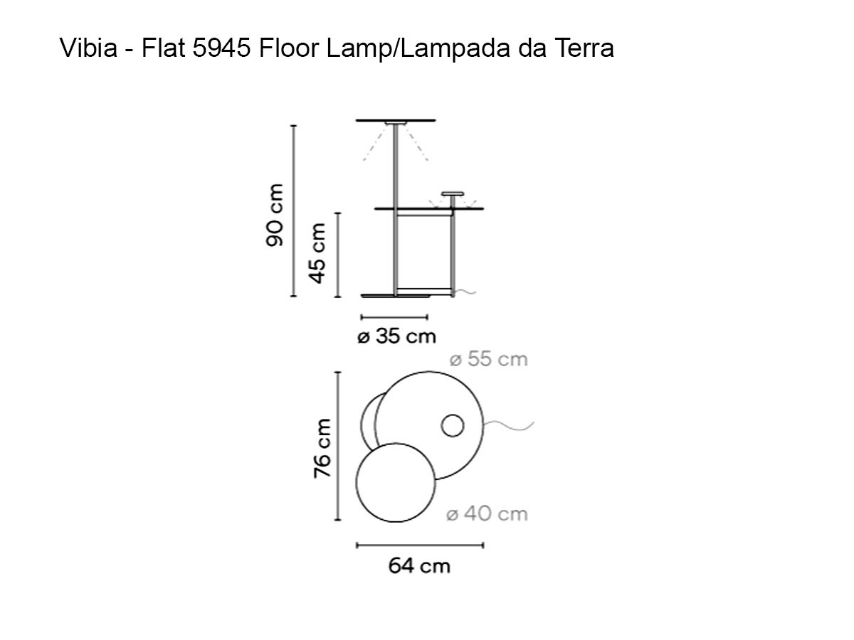 Vibia Flat Floor Lamp 5945
