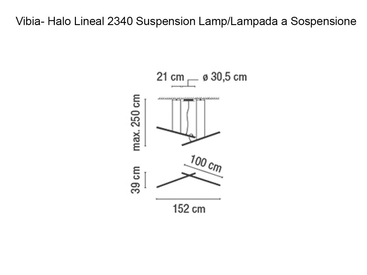 Vibia Halo Lineal 2340 Suspension Lamp