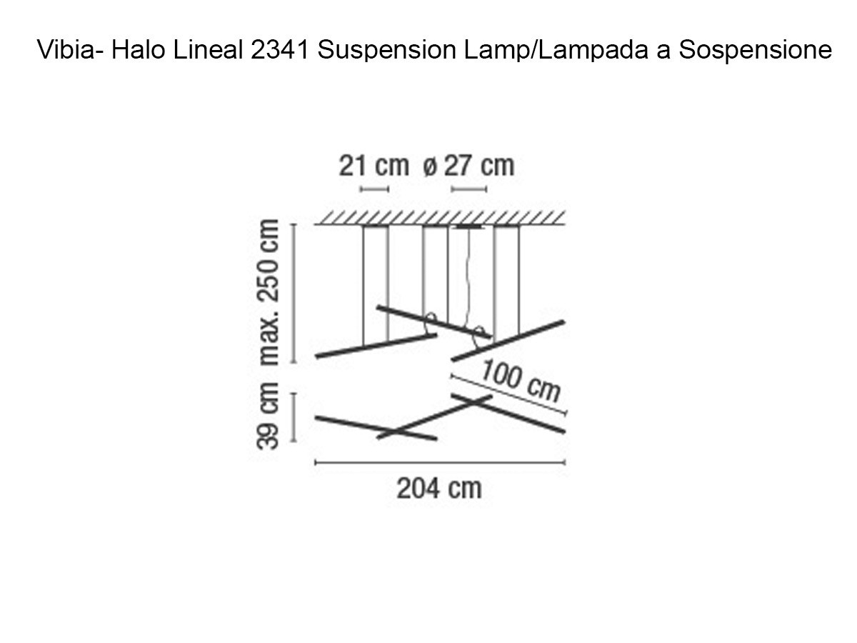 Vibia Halo Lineal 2341 Suspension Lamp