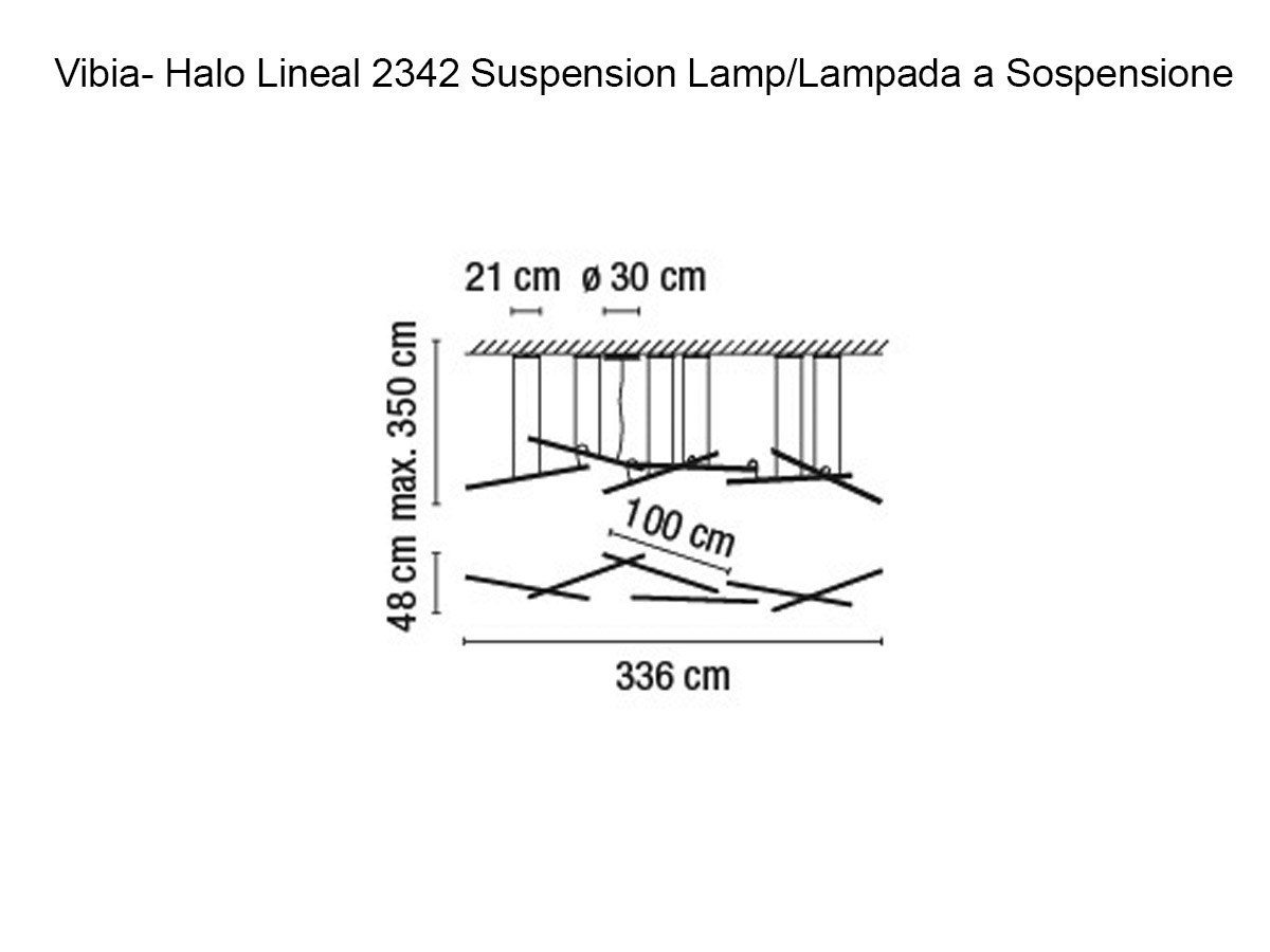Vibia Halo Lineal 2342 Suspension Lamp